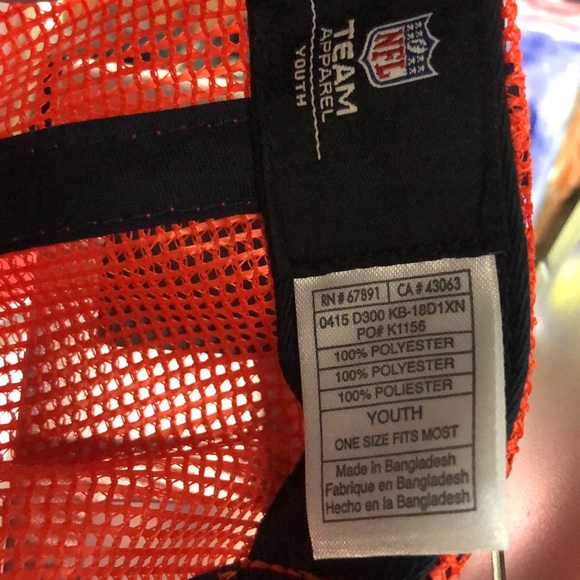 Chicago Bears NFL Youth Stealth Helmet SnapBack Mesh Hat Cap Boys 8-20 - Picture 7 of 7